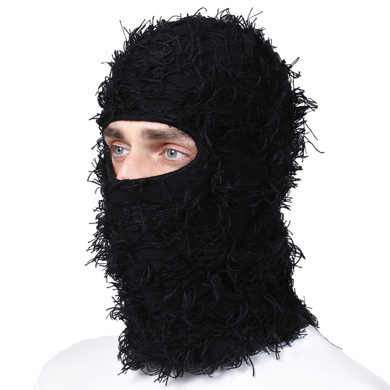 Balaclava Men And Women Funny Acrylic Knitted-قناع وجه بلاكلافا مميز - الصورة 2
