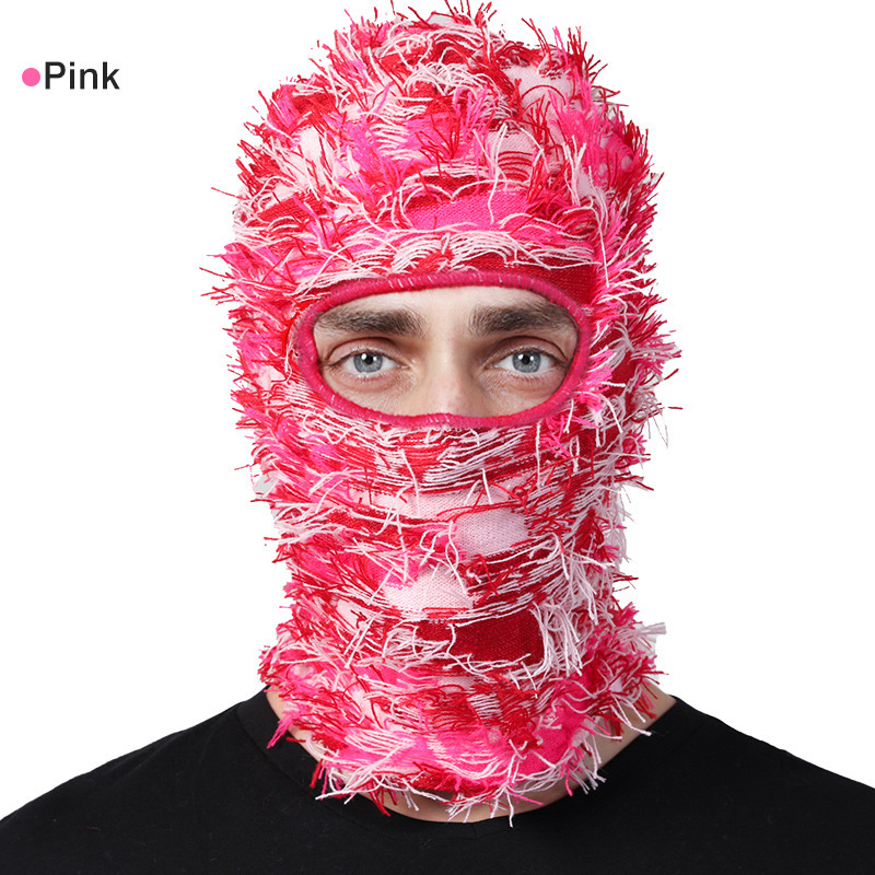 Balaclava Men And Women Funny Acrylic Knitted-قناع وجه بلاكلافا مميز - الصورة 7
