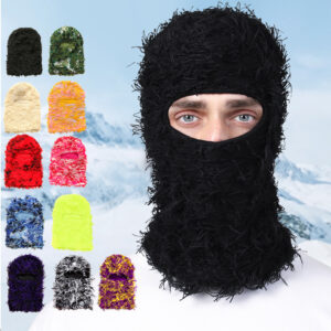 Balaclava Men And Women Funny Acrylic Knitted-قناع وجه بلاكلافا مميز
