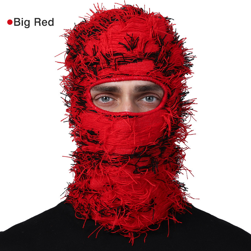 Balaclava Men And Women Funny Acrylic Knitted-قناع وجه بلاكلافا مميز - الصورة 3