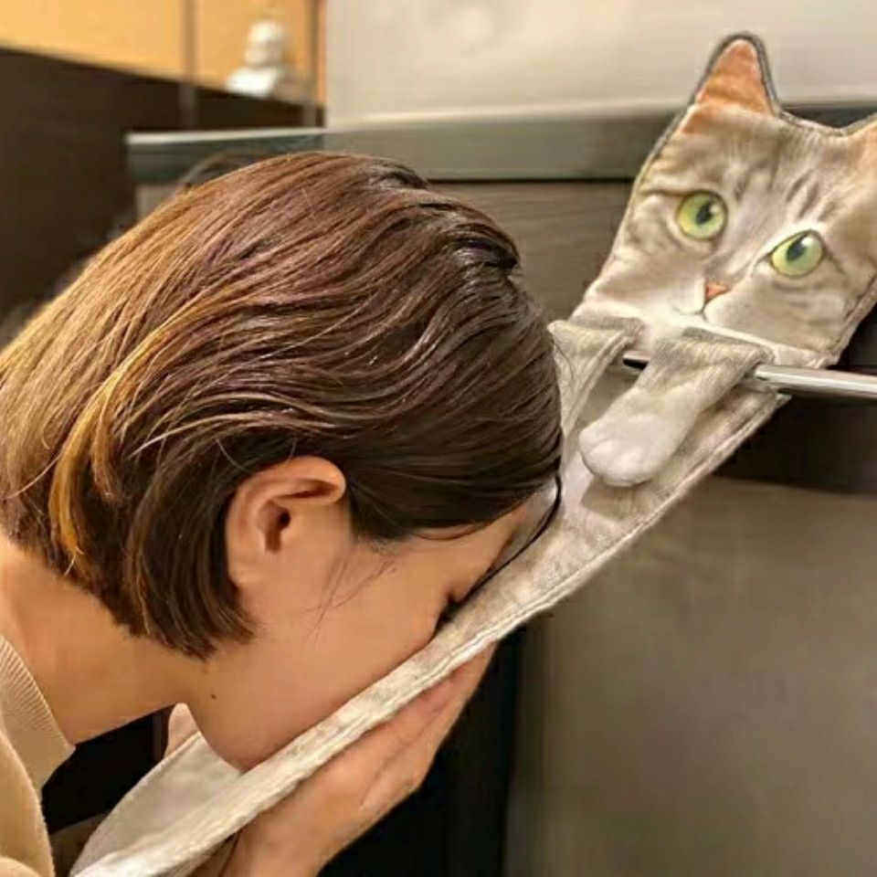 Cat hand towels-مناشف اليد على شكل قطط - الصورة 6