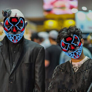 Glow-Scare Mask-قناع الرعب المضيئ